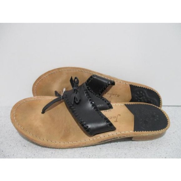 *Jack Rogers Brown BOHO T-Strap Slip On Sandals - Picture 3 of 8